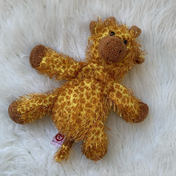 TY 2003 Punkies Treetop The Giraffe Bean Bag Stuffed Animal Toy - Picture 2 of 6